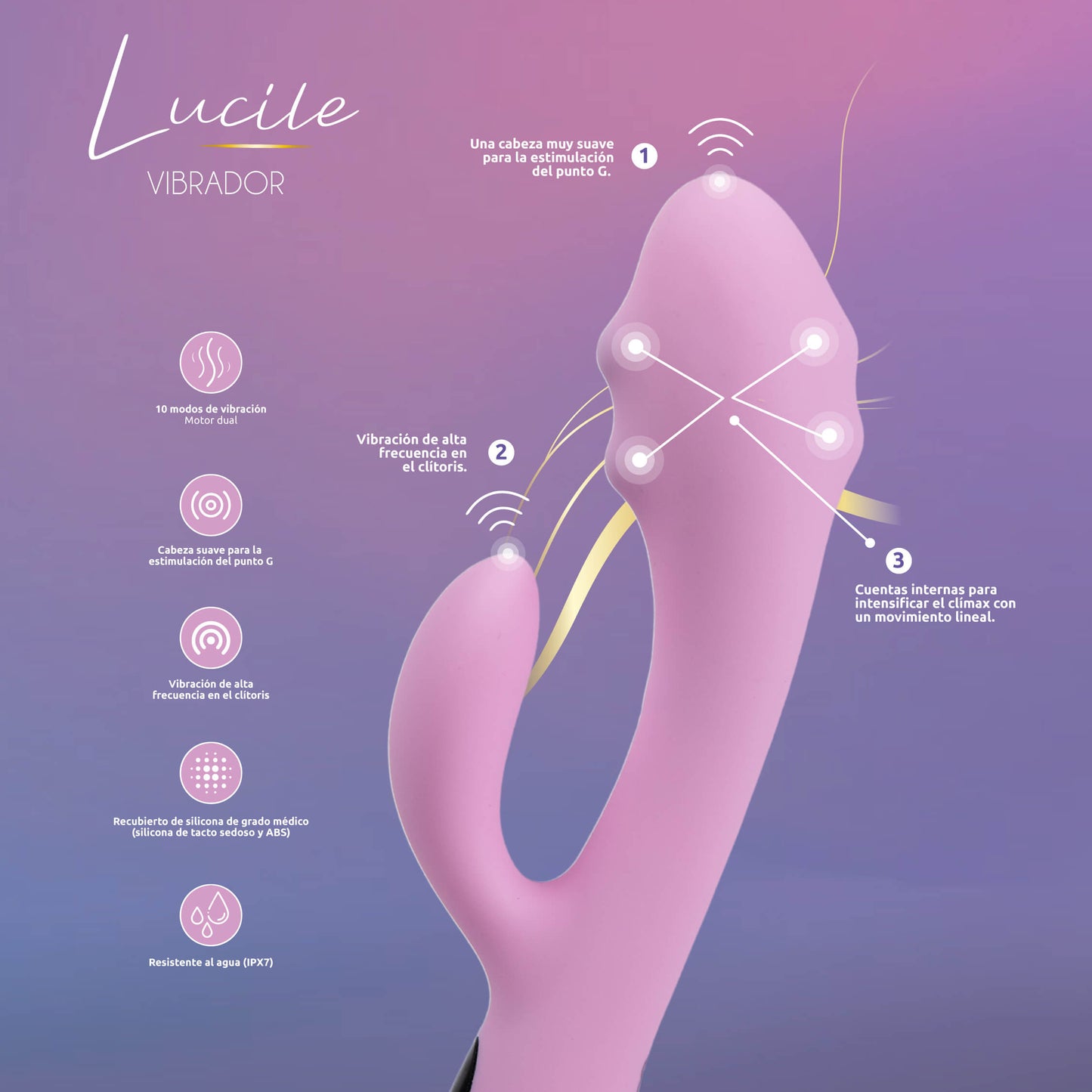 Vibrador Lucile Majestic Pro