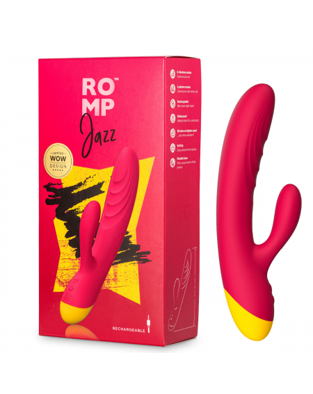 Vibrador doble estimulación Rabbit Jazz con punta suave y motor potente