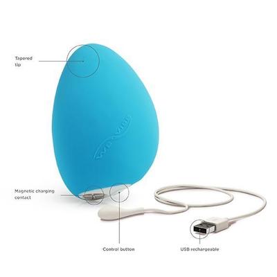 Huevo Vibrador Para Clítoris Wish Blue Interactivo