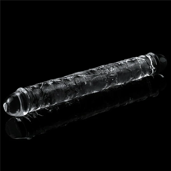 Dildo Transparente Doble 30 cm