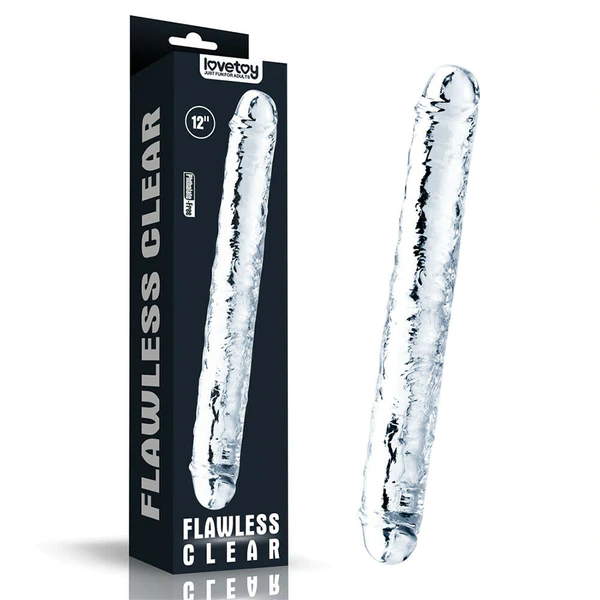 Dildo Transparente Doble 30 cm