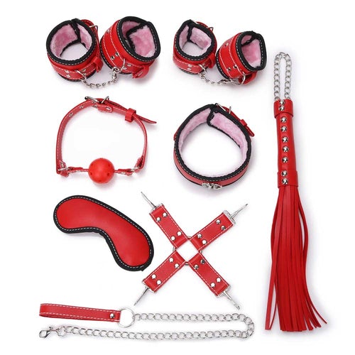 kit bonage en cuero para juegos en pareja 