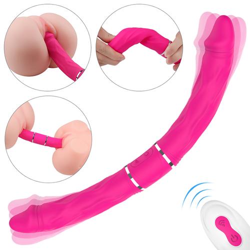 CICI Dildo Vibrador Doble Penetración a Control Remoto