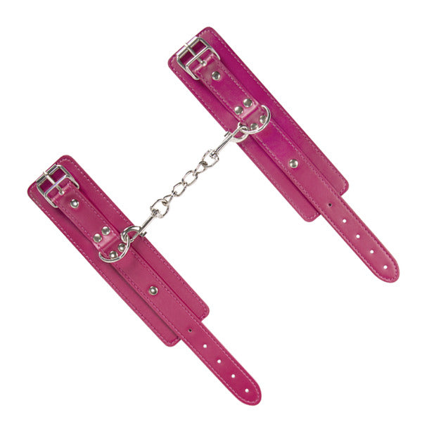 esposas para tobillos con taches color morado