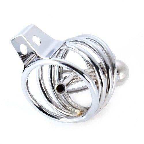 jaula sado bondage para pene con sonda uretral 