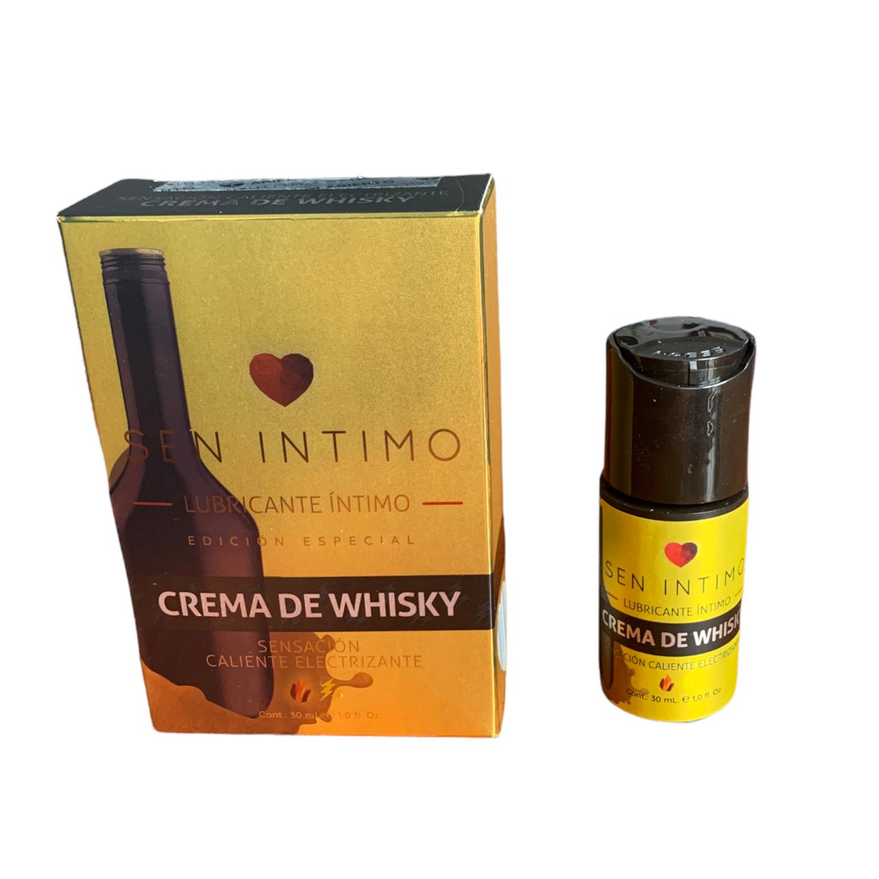 presentacion de Lubricante Caliente Electrizante Crema de Whisky