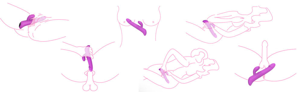vibrador con doble estimulación 