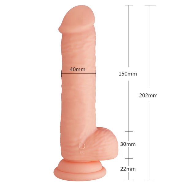 Vibrador Realista Azrael 20 cm Piel