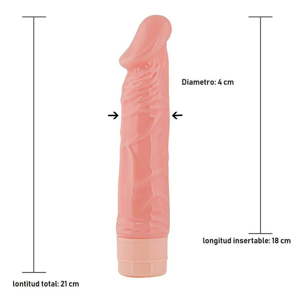 Vibrador Realista Tunes 20,5 cm